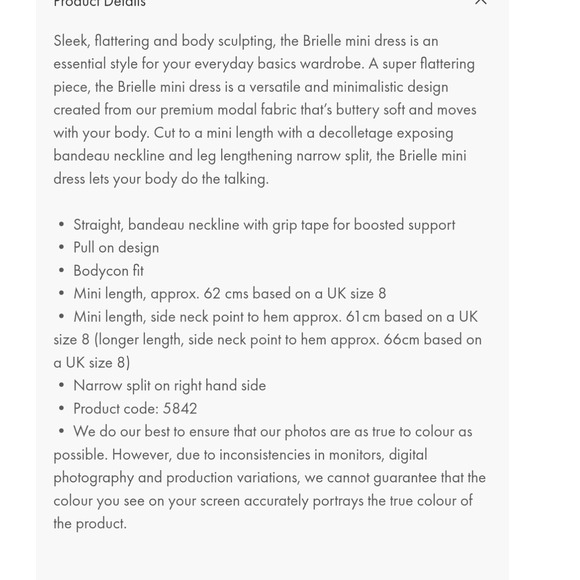 Oh Polly Brielle White Bandeau Mini Dress Strapless Side Split Modal US 4 NEW - Picture 3 of 10